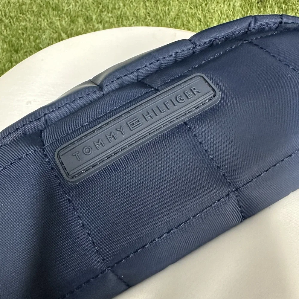 Quilted Tommy Hilfiger Cross Body Bag Red White‎ Navy